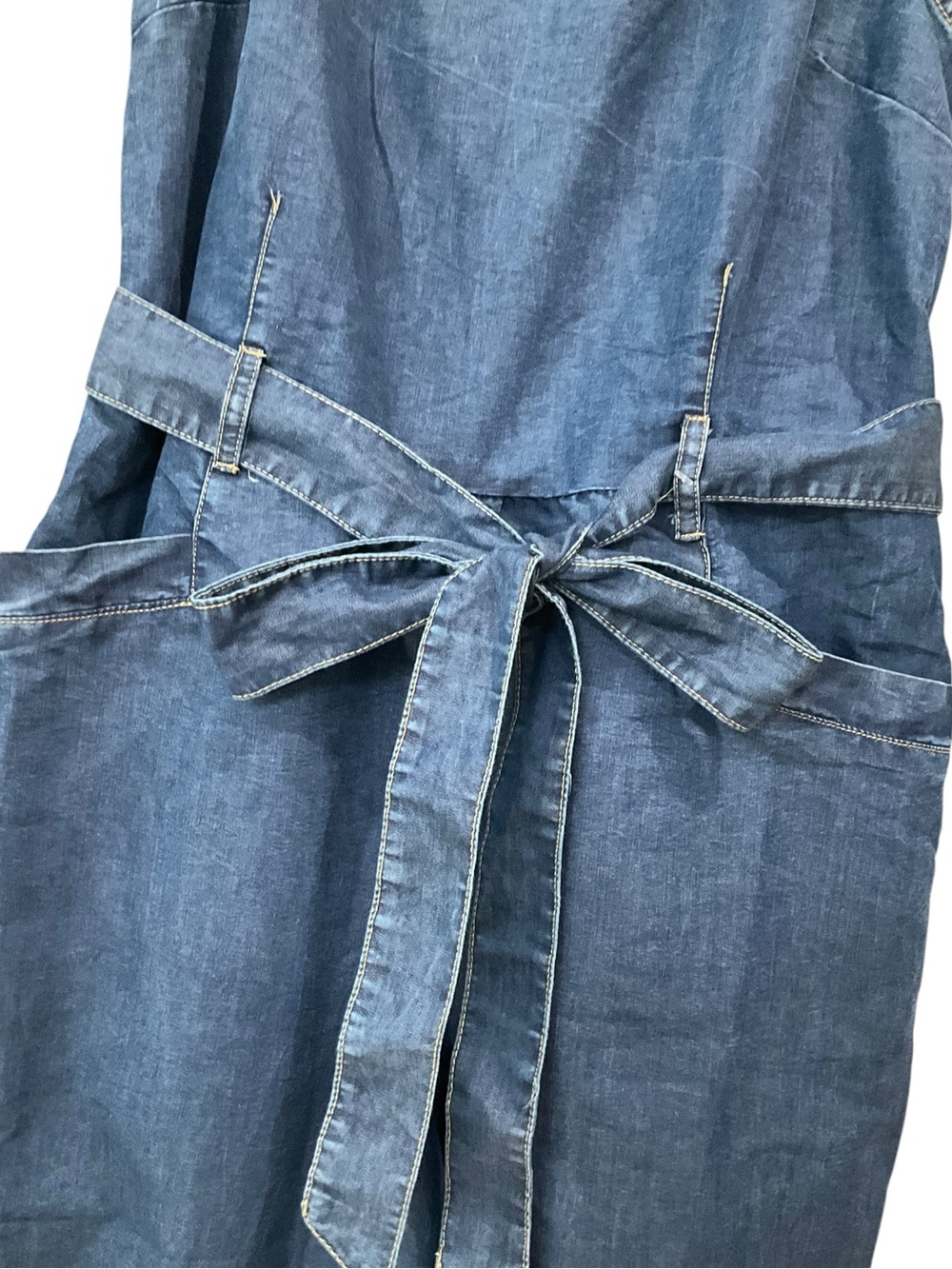 GOGO Indulge instyle Women’s Wide-Leg Jumpsuit with Tie Waist Size Medium NWT - Picture 5 of 14